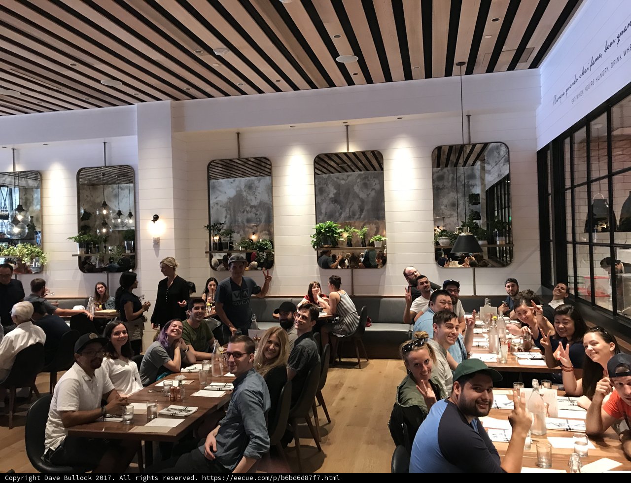 Dining with a Large Social Circle