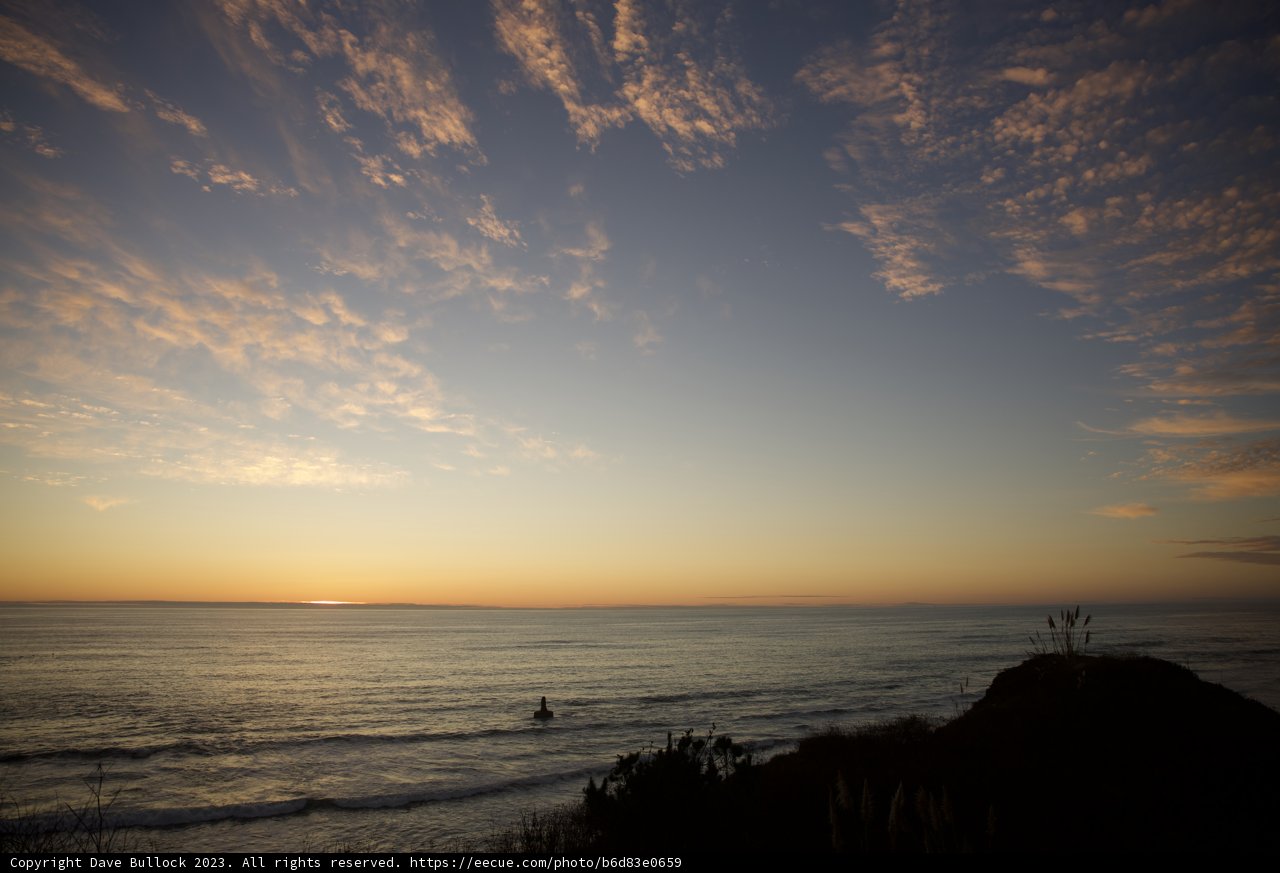 Sunset Surfer at Halfmoon Bay, 2023
