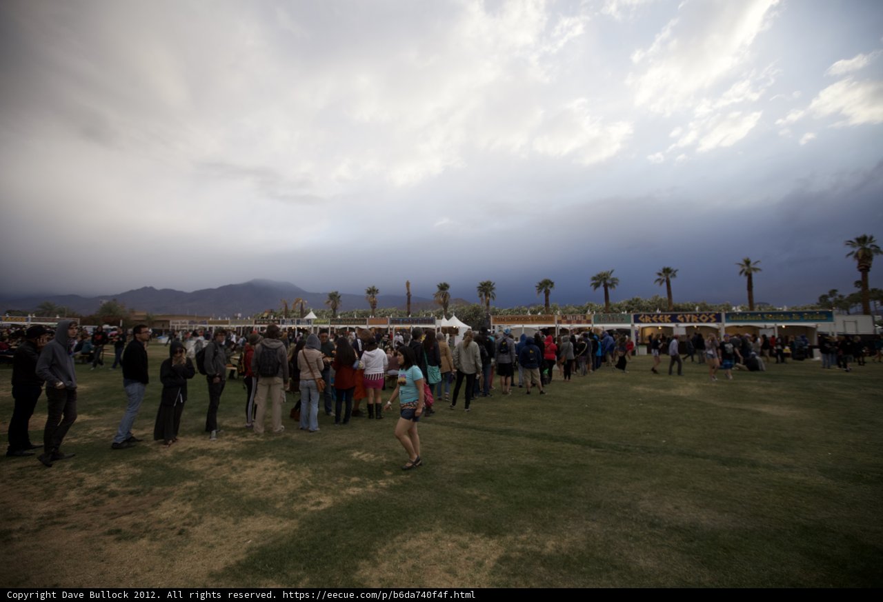 Waiting in Line at Coachella
