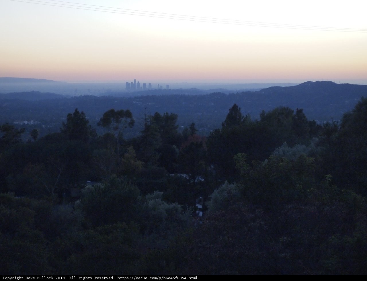 Skyline Overlooking from a Hillside