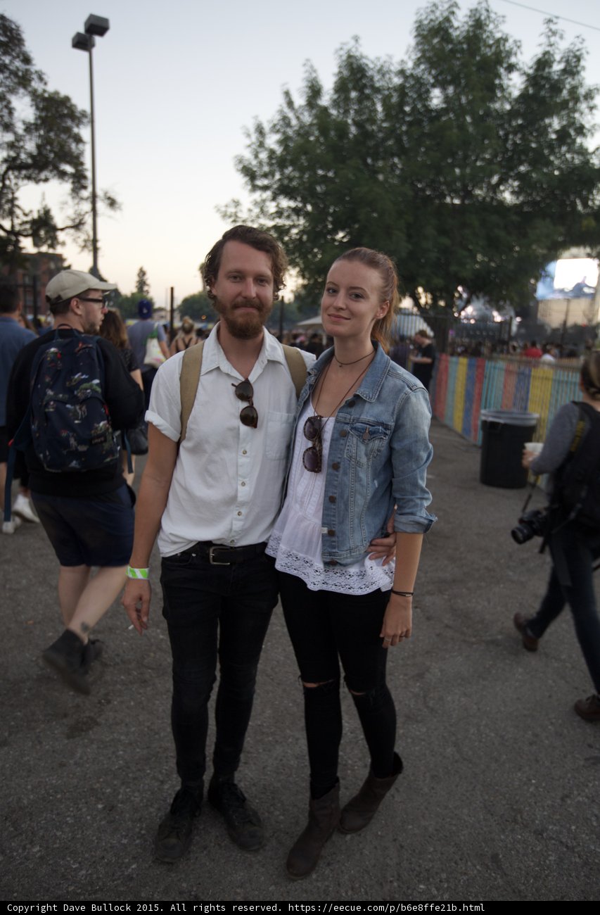 Couple Portrait Rainbow Fence