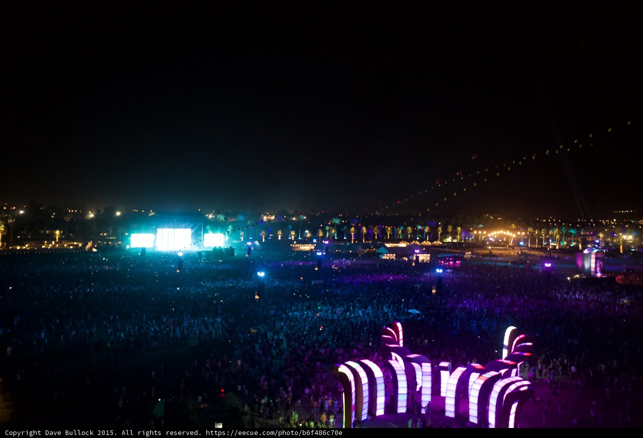 Electrifying Crowd at Coachella Music Festival