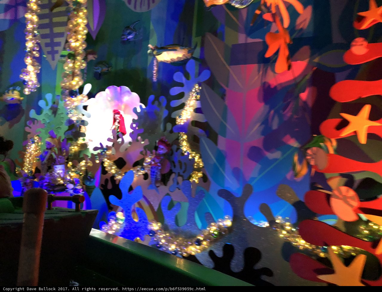 Illuminated Trees at Disneyland