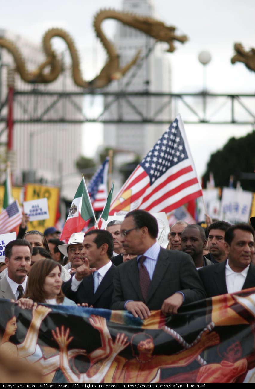 Political rally with Gil Cedillo and Antonio Villaraigosa