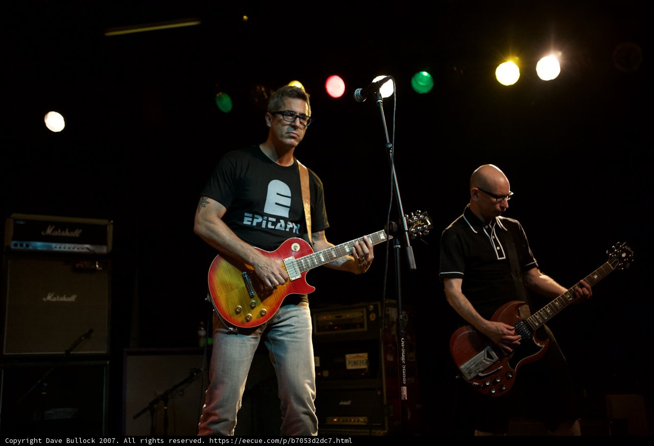 Two Guitarists Rocking the Stage at Bad Religion Concert