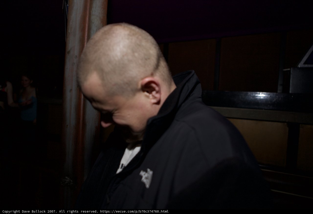 Shaved Head at the Pub