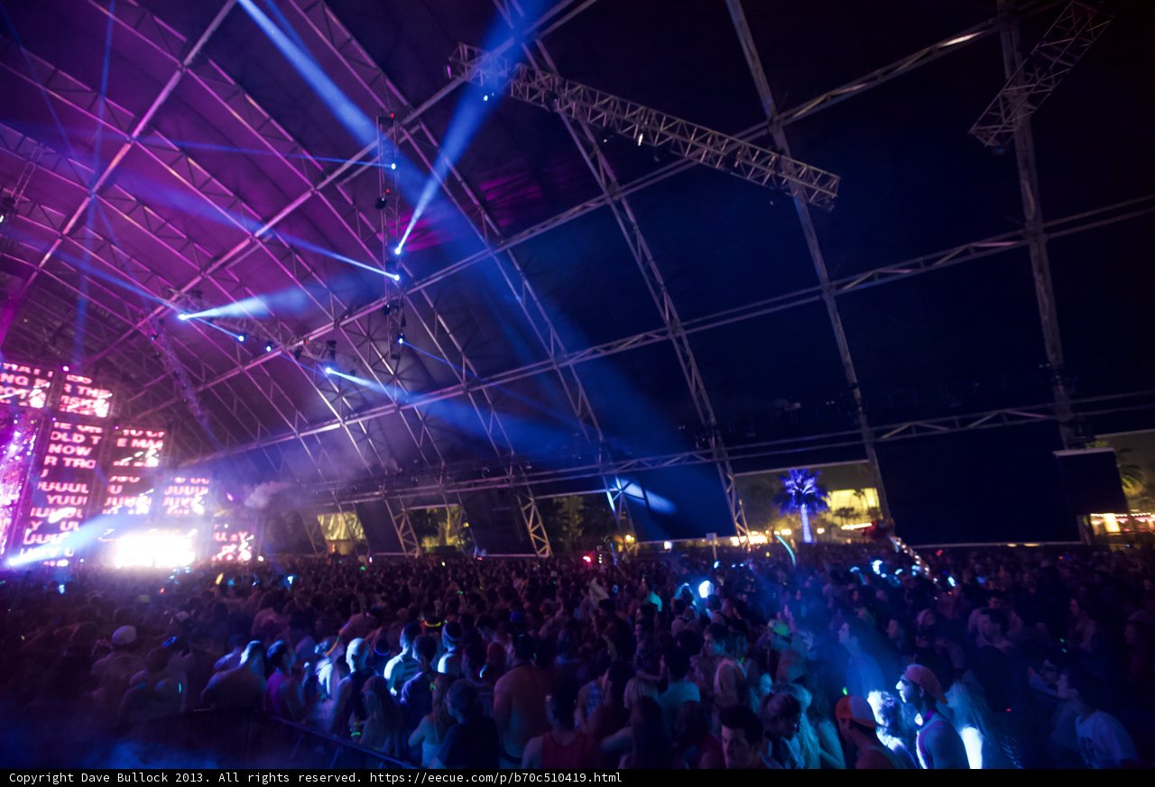 Lights, Music, Action: A Crowd-Filled Coachella Night