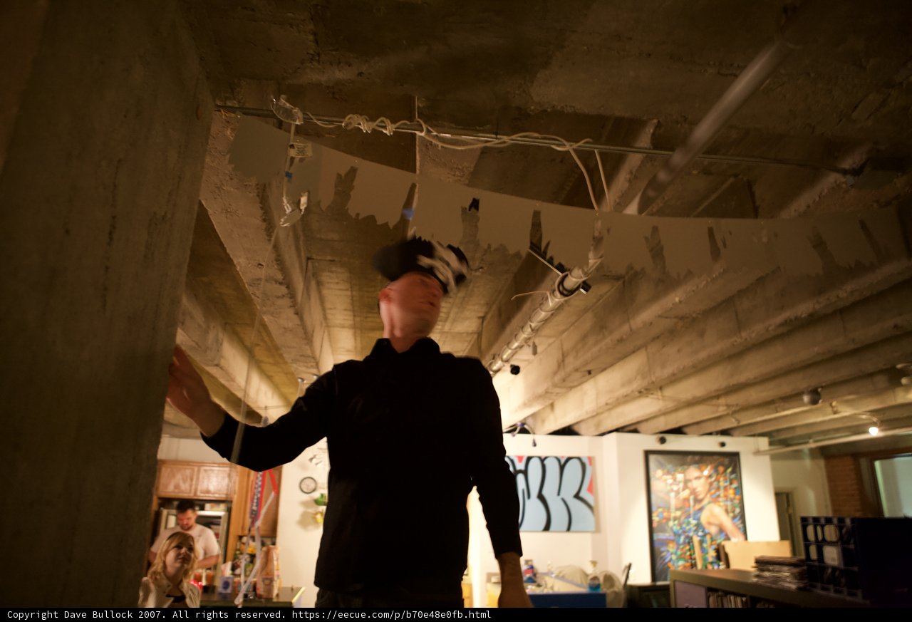 Hanging Decorations in an Art Gallery