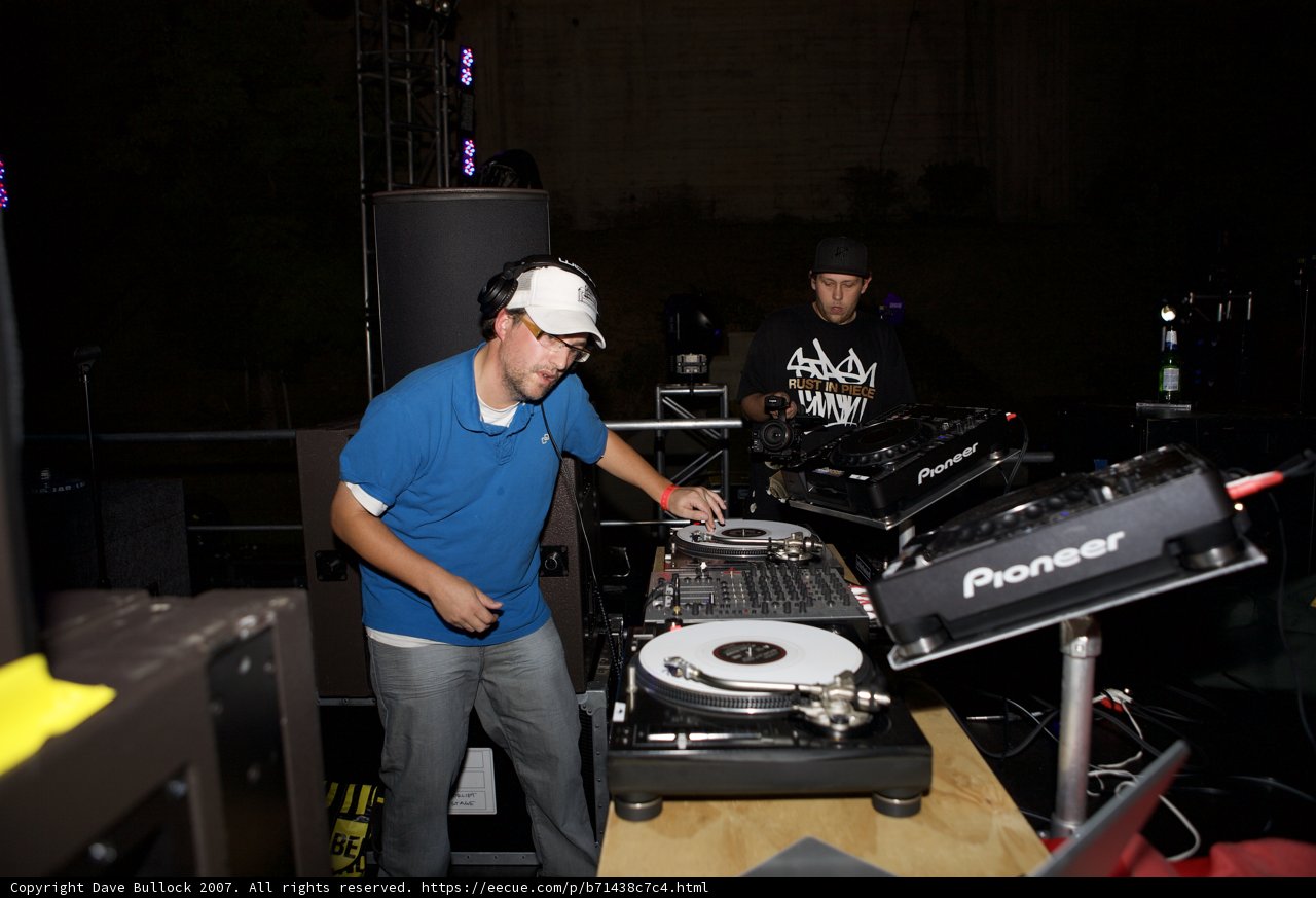 EDC Entertainer: Cameron W Playing Music on DJ Mixer