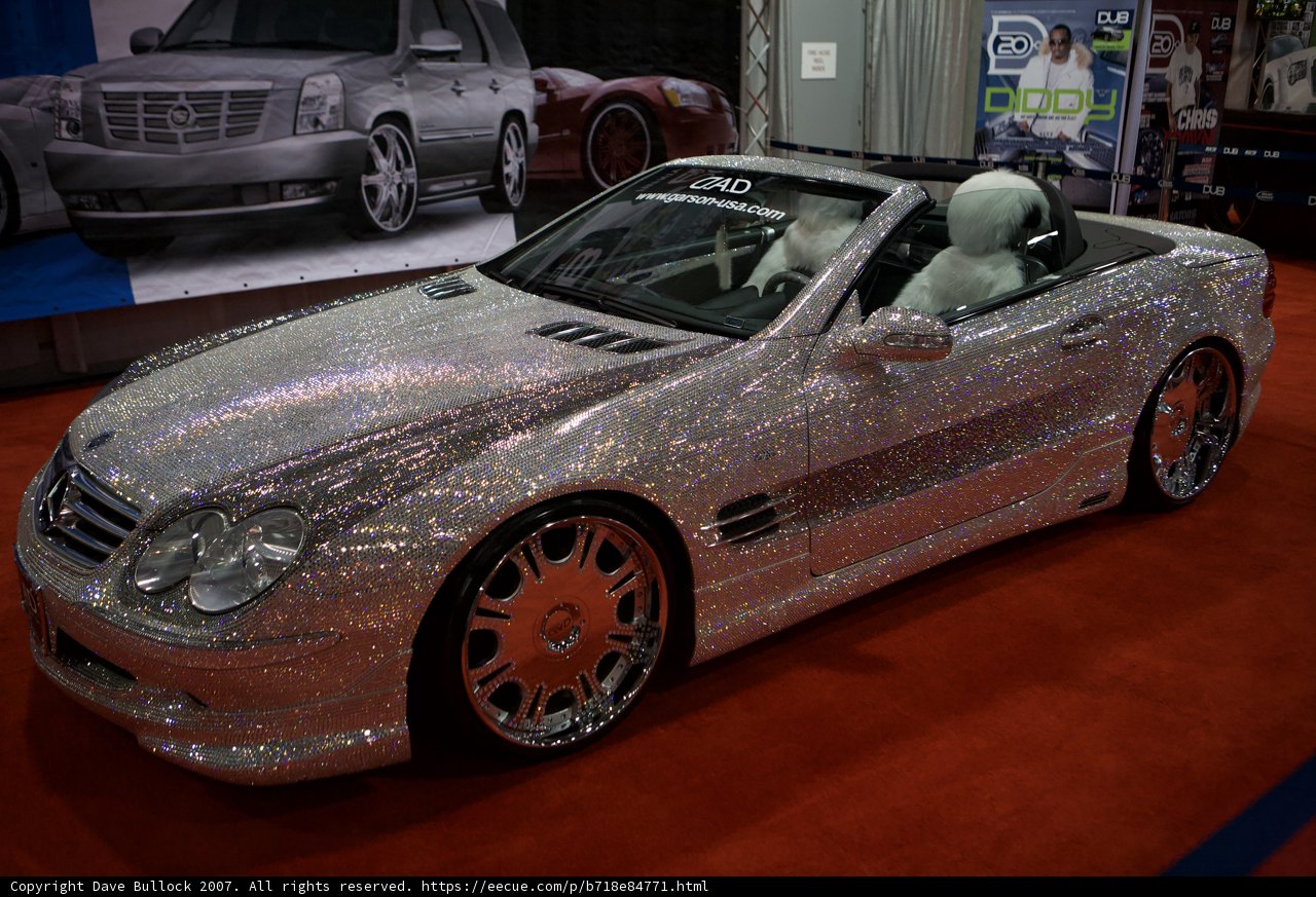Glittery Mercedes SLK SL500 at LA Auto Show