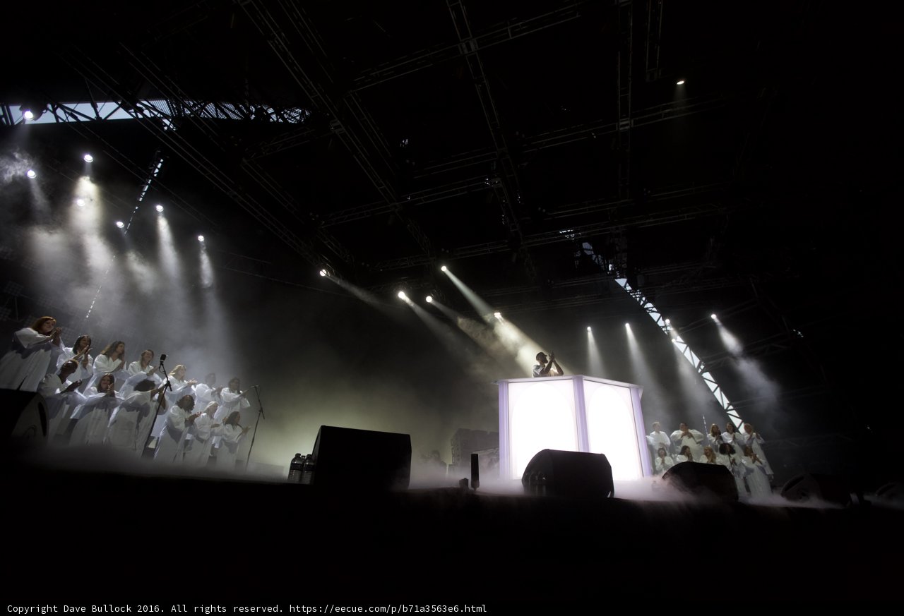 Lights, Crowd, and Music on Stage at Coachella