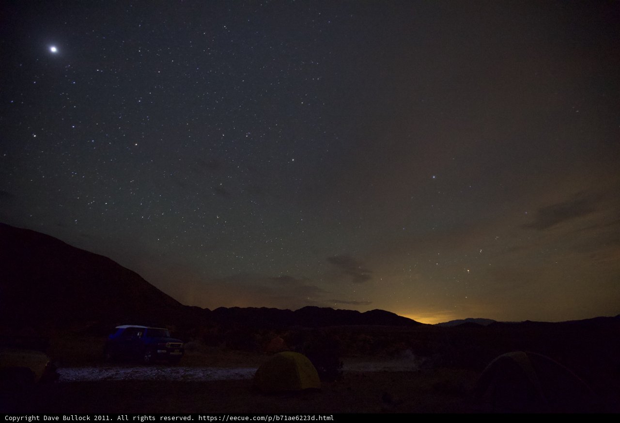 Starry Night Camping in the Desert
