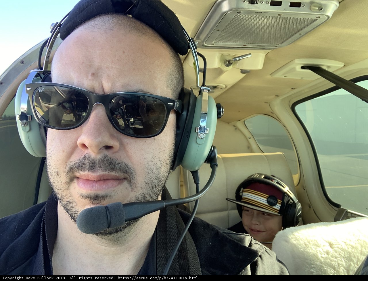 Flying High with Sunglasses and Headset