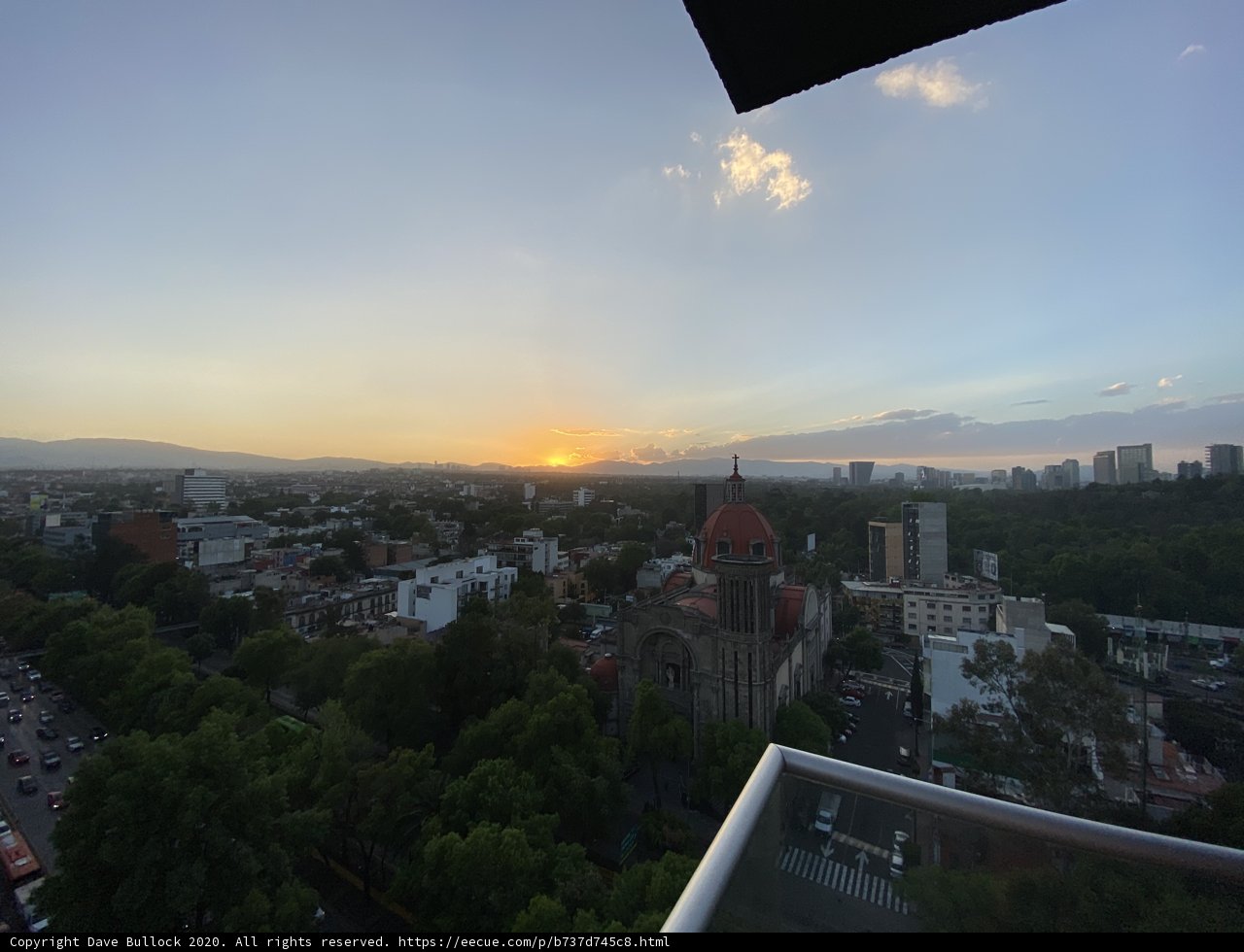 Sunset Over Mexico City Skyline