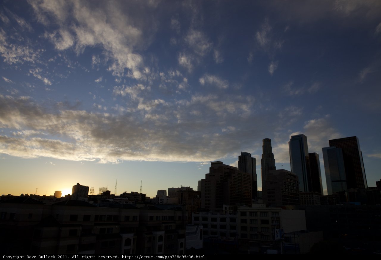 Sunset over the Urban Metropolis