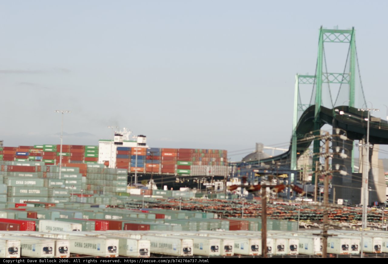 Bridge over the Busy Container Yard