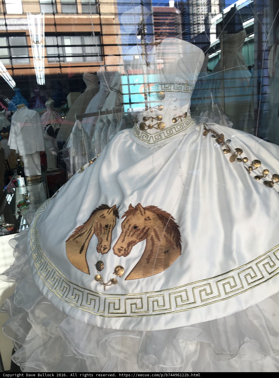 Equestrian-Inspired Evening Gown