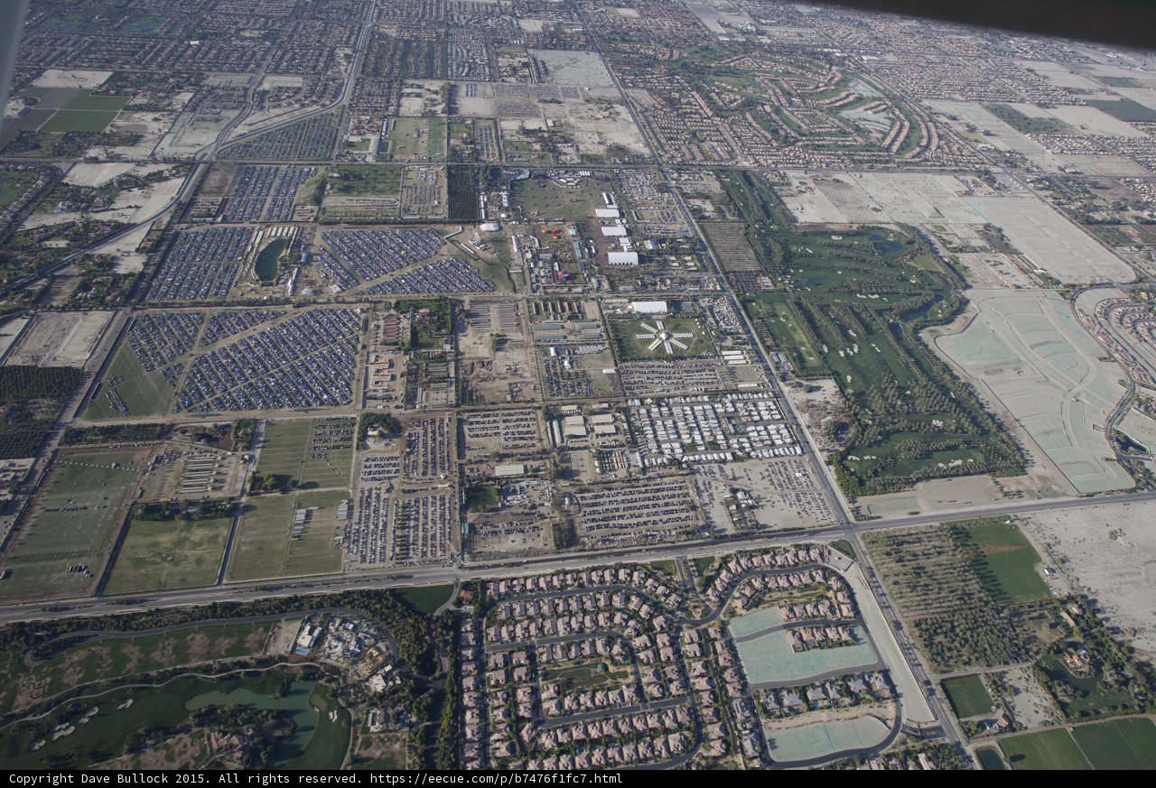 Aerial View of Indio's Urban Landscape
