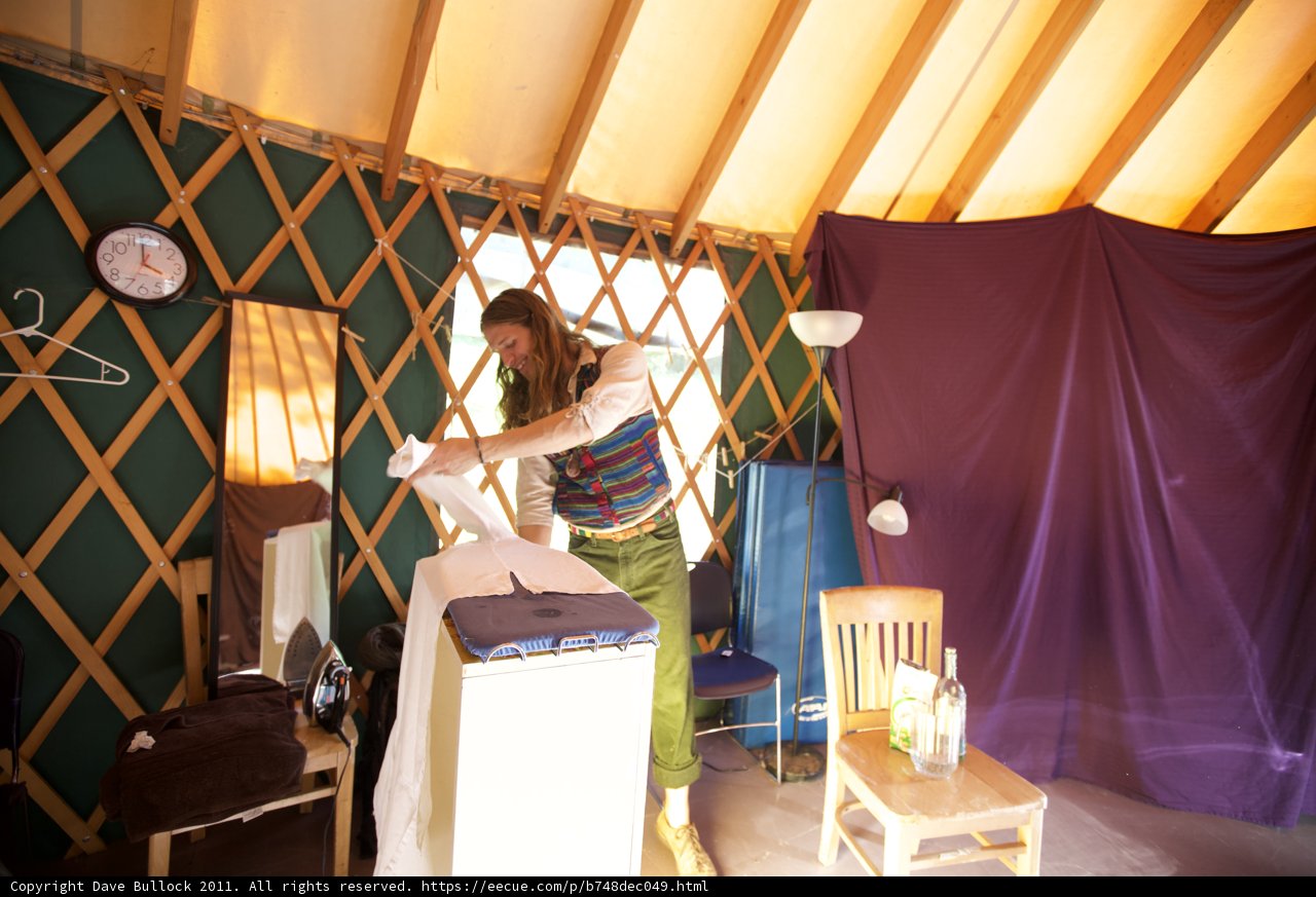 Laundry Day in the Yurt