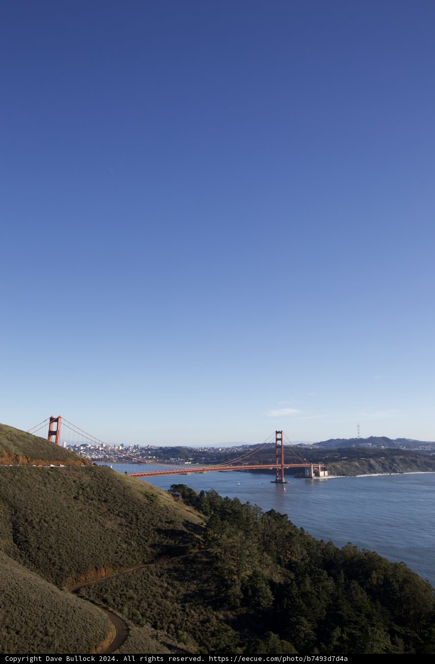 Majestic Vista: The Golden Gate Bridge from Hill 88