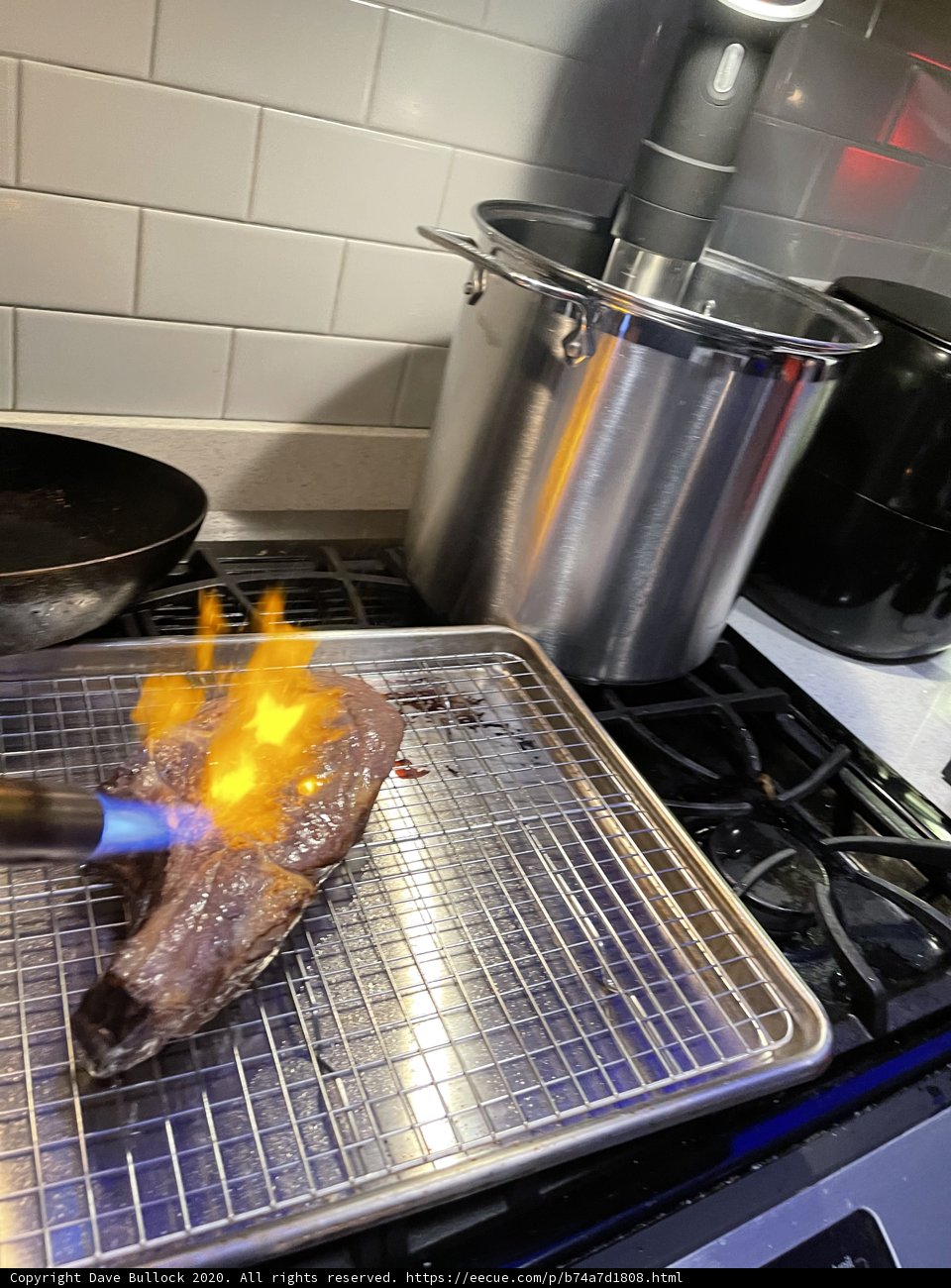 Grilling up a juicy steak in San Francisco