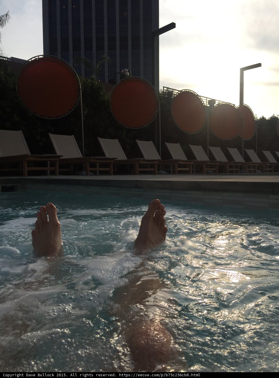 Relaxing in the Hot Tub
