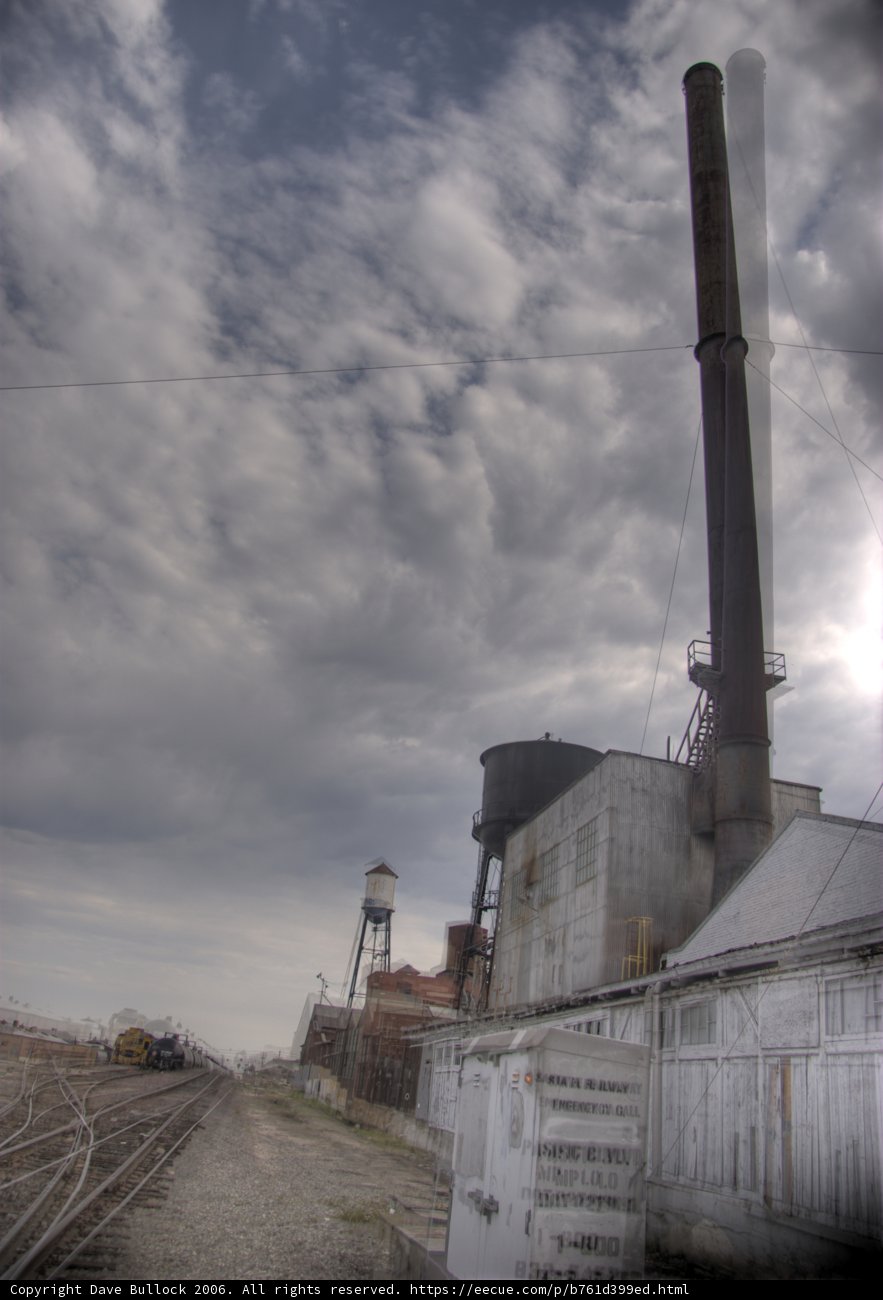 Towering Factory Chimney