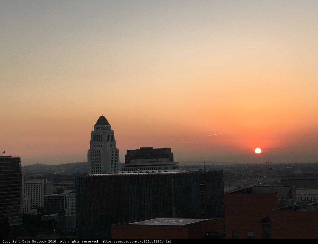 Sunset over the Urban Metropolis