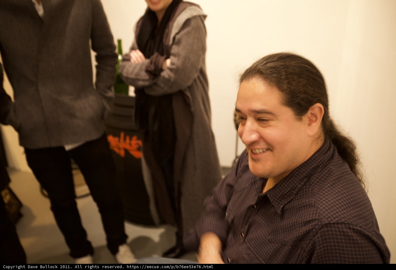 Two Coats and Long Hair at Plata Wine Party