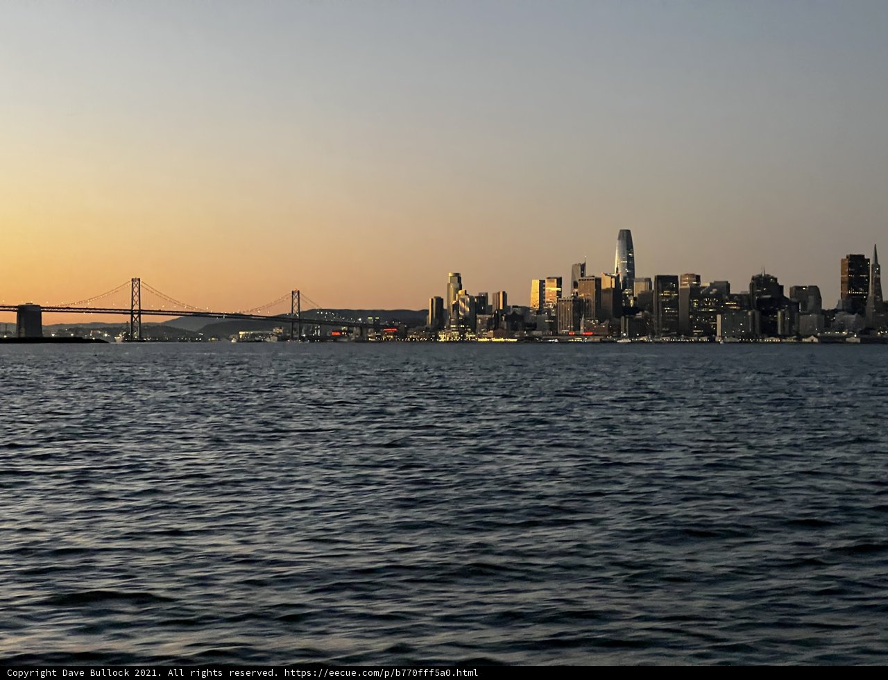 City Lights of San Francisco Skyline