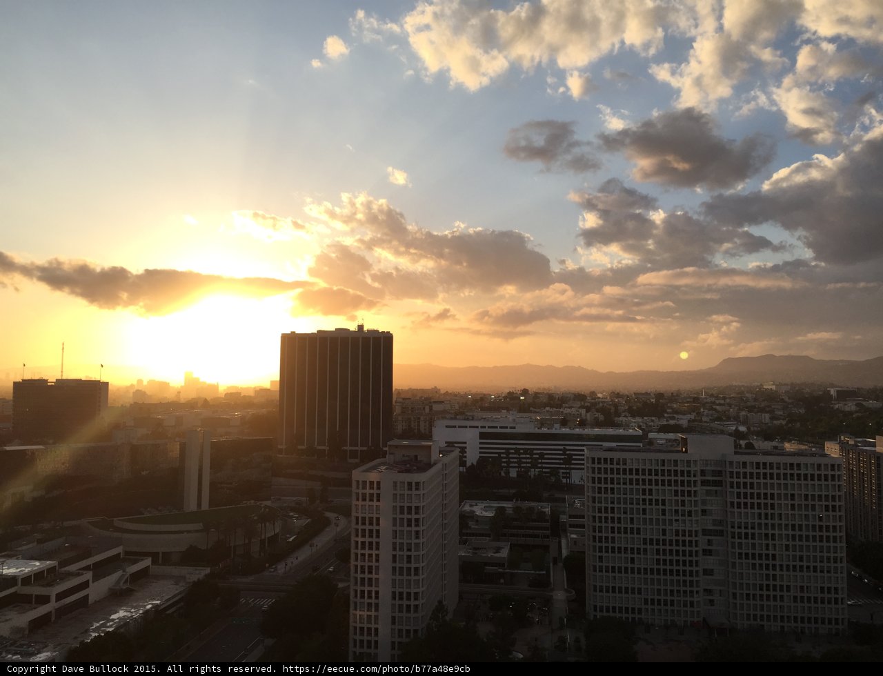Sunset over the City