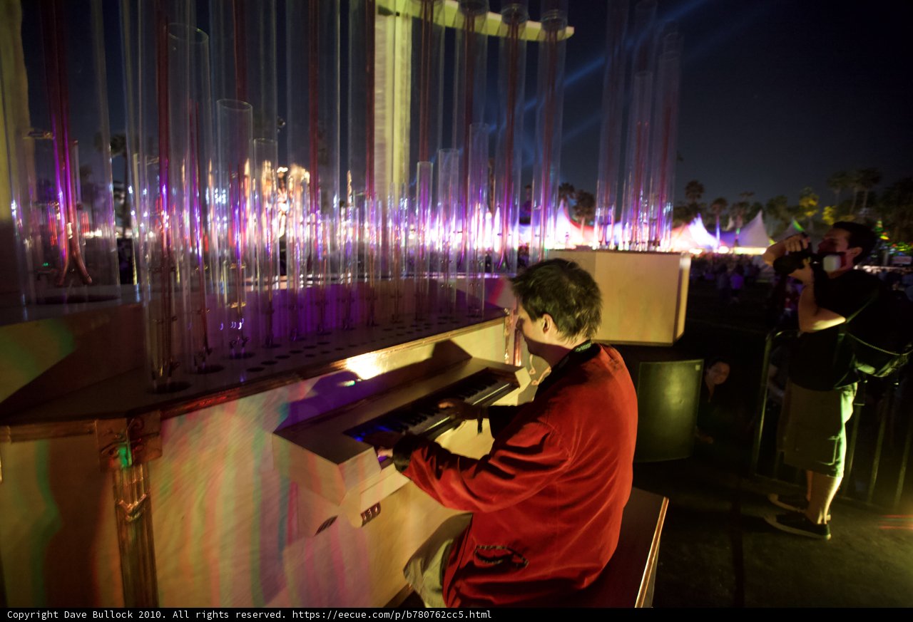 Nighttime Keyboard Performance at Coachella