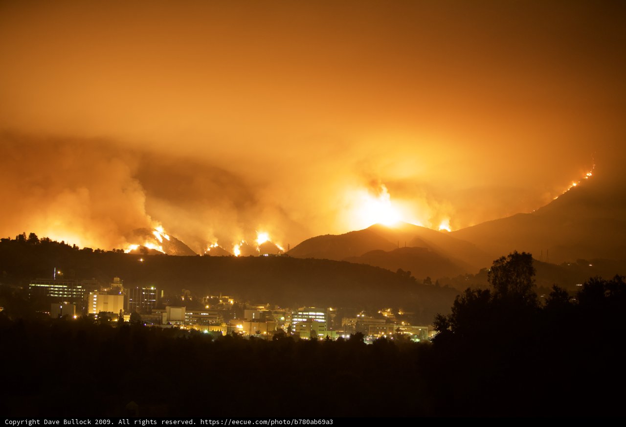 Blaze on the Hills and Cityscape