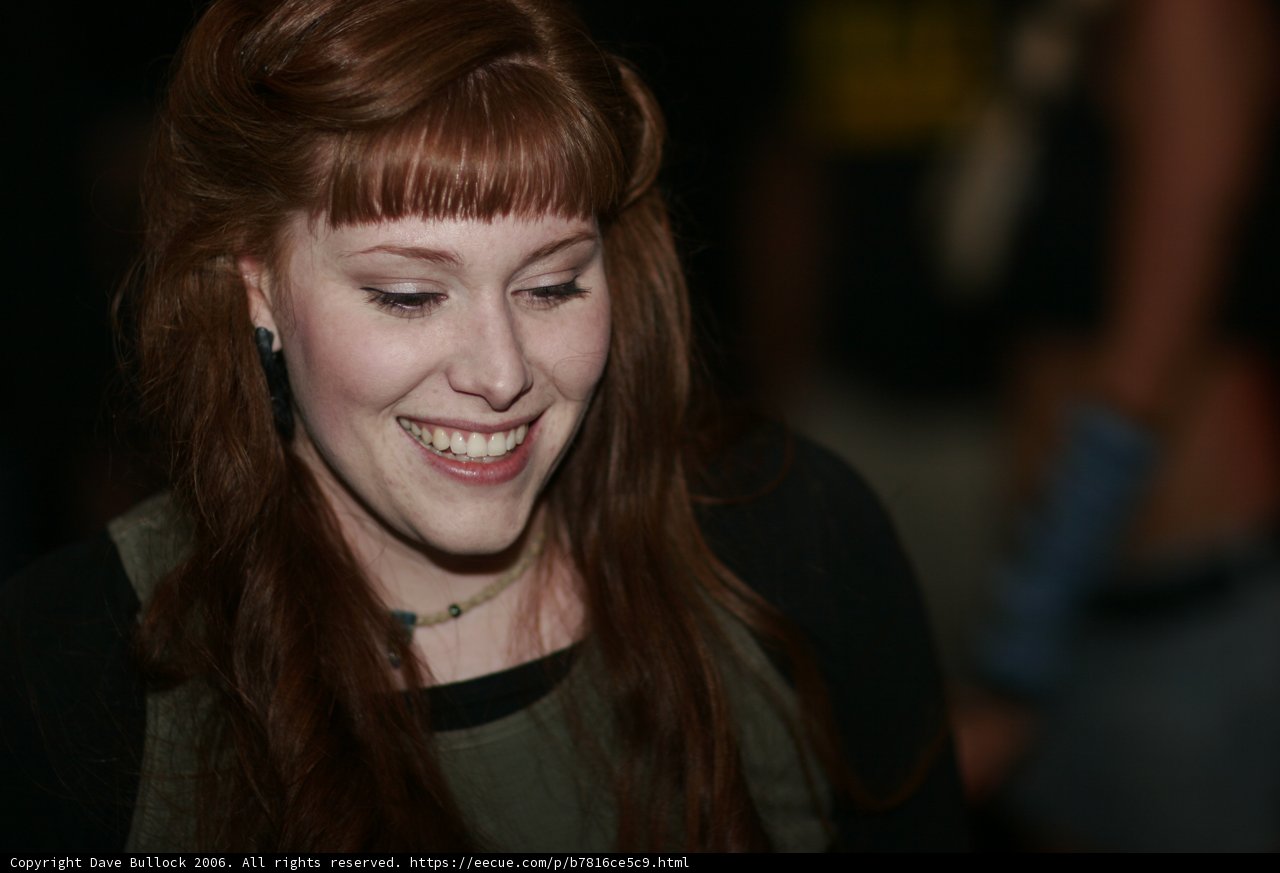 Red-headed Woman with a Contagious Smile