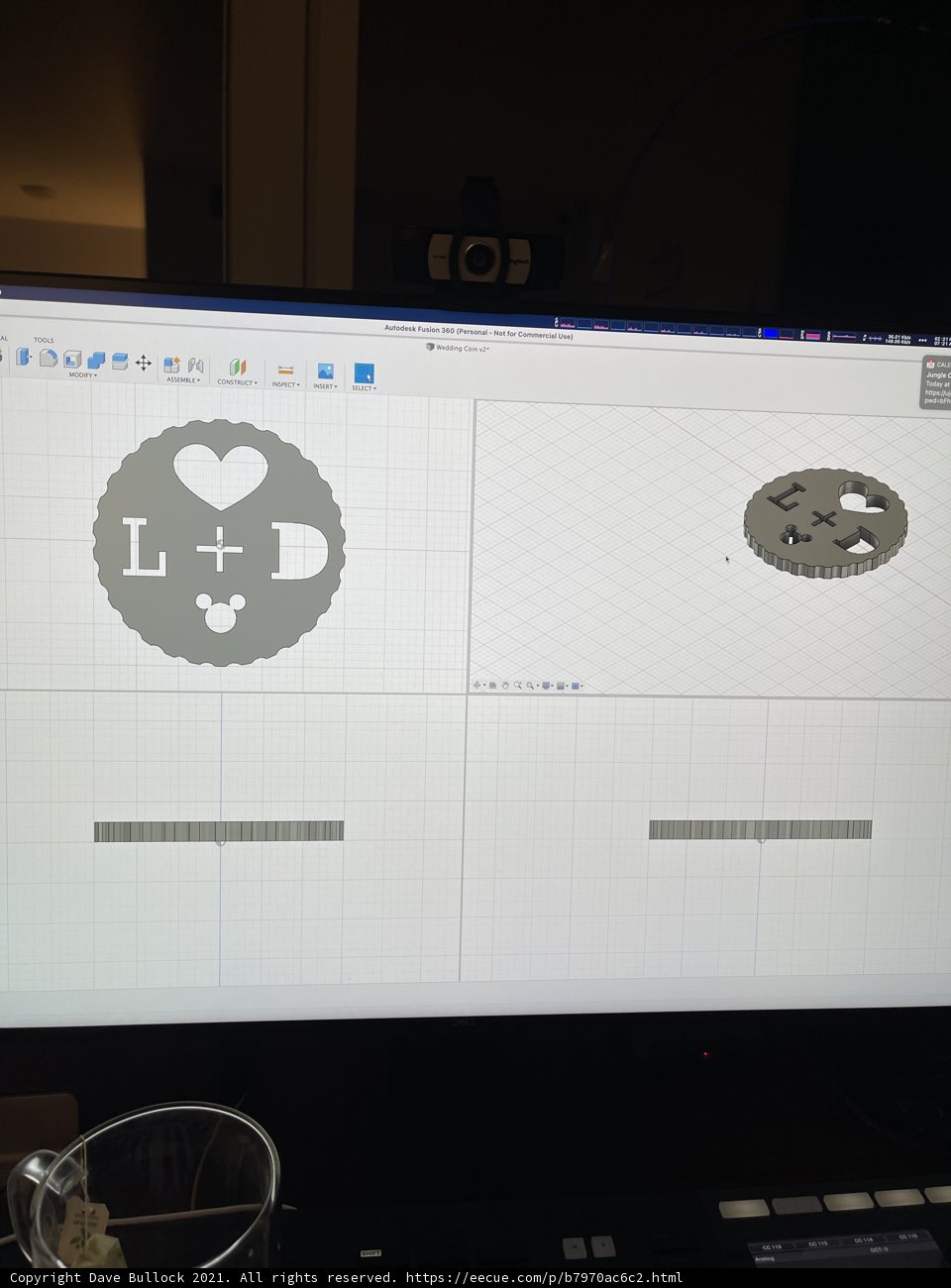 Company Logo on Computer Screen
