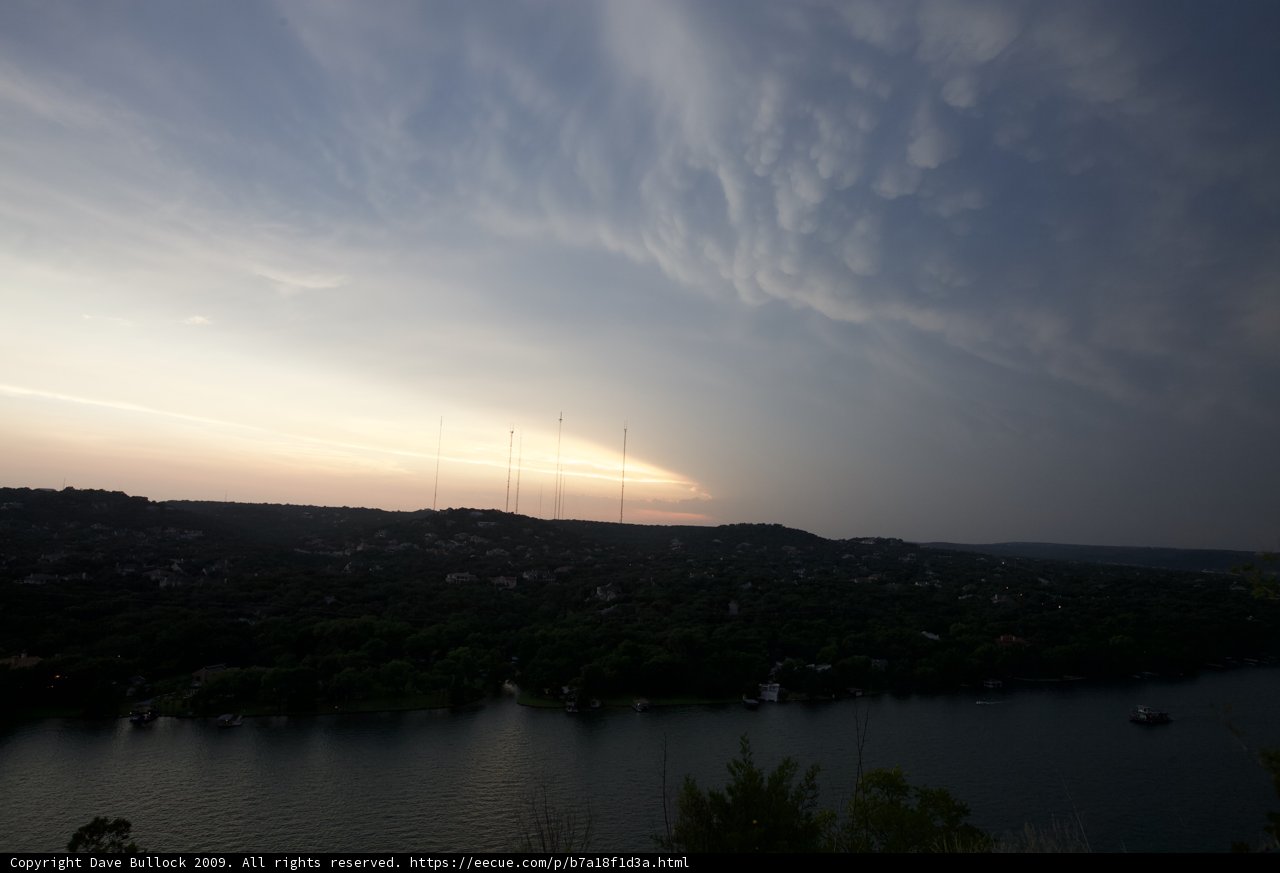 Stormy Sunset over Lake Austin
