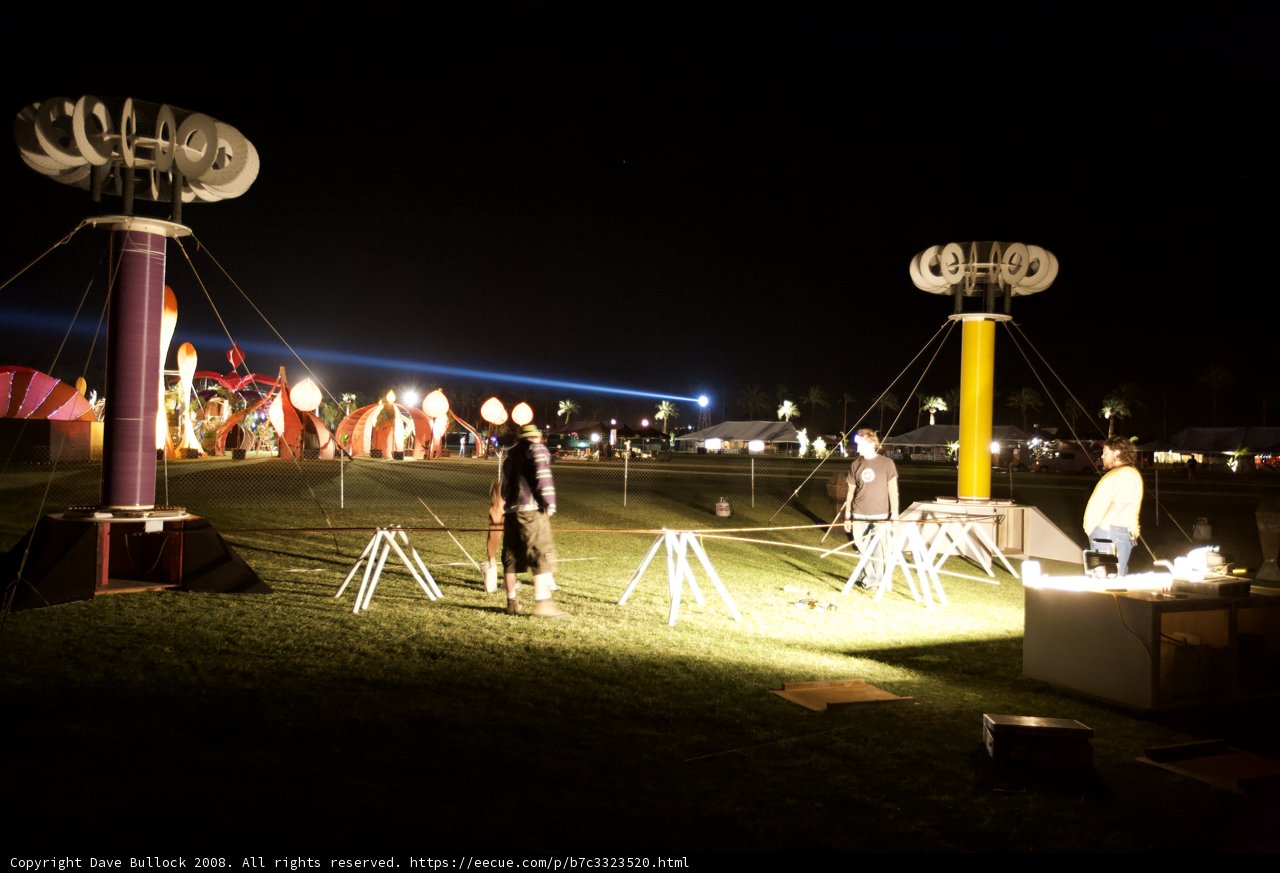 Nighttime Gathering Under the Tent