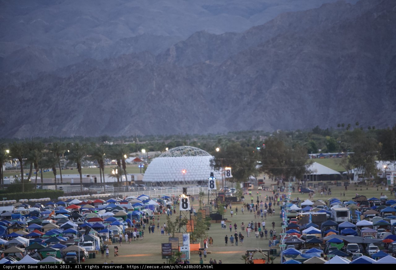 Bustling Crowd at Coachella Festival