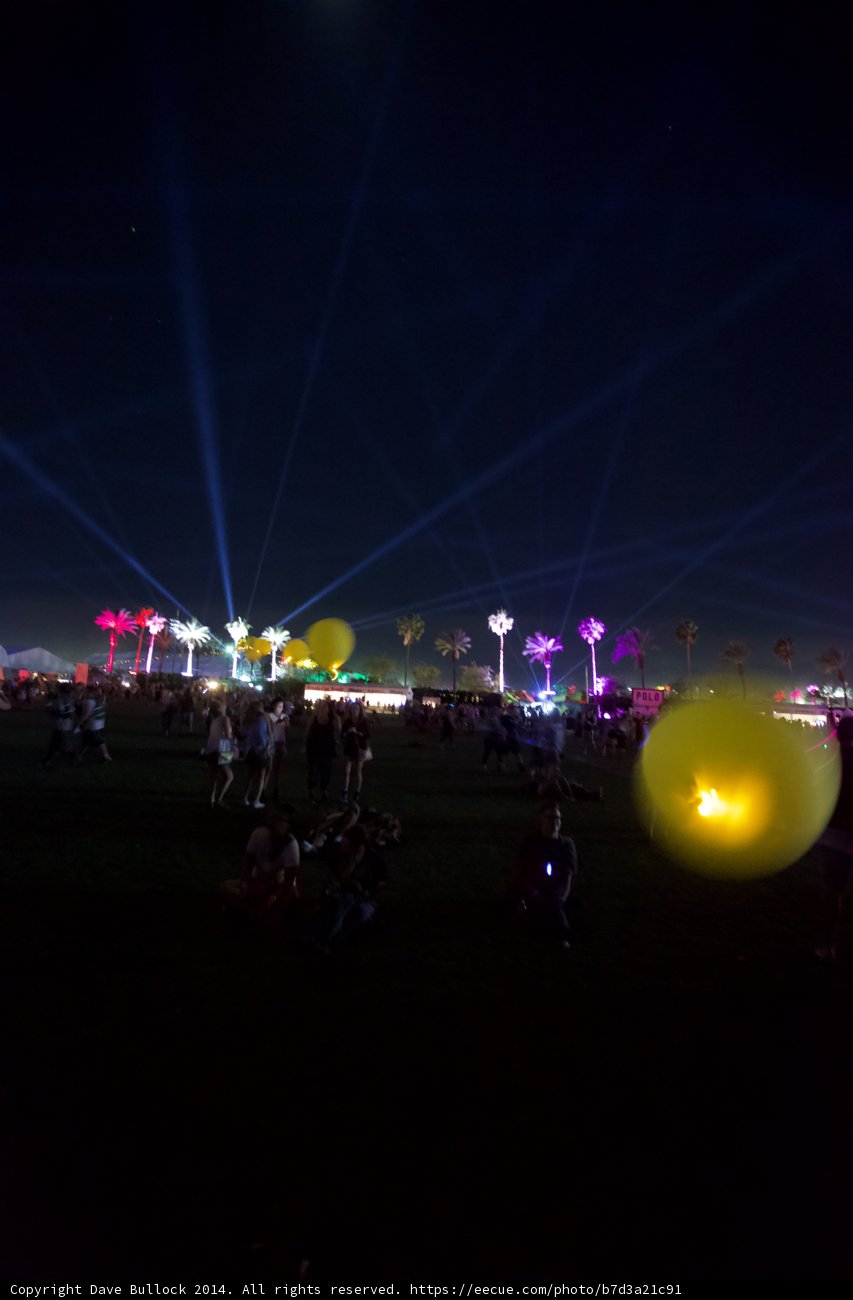 Colorful Balloons Light Up the Night Sky at Coachella 2014