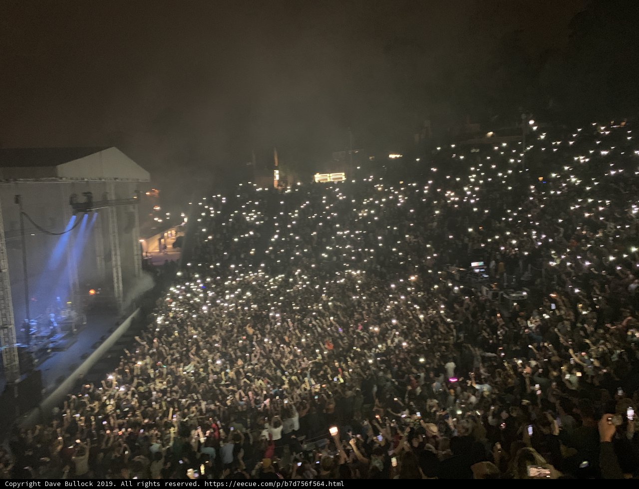 Phone-Lit Crowd