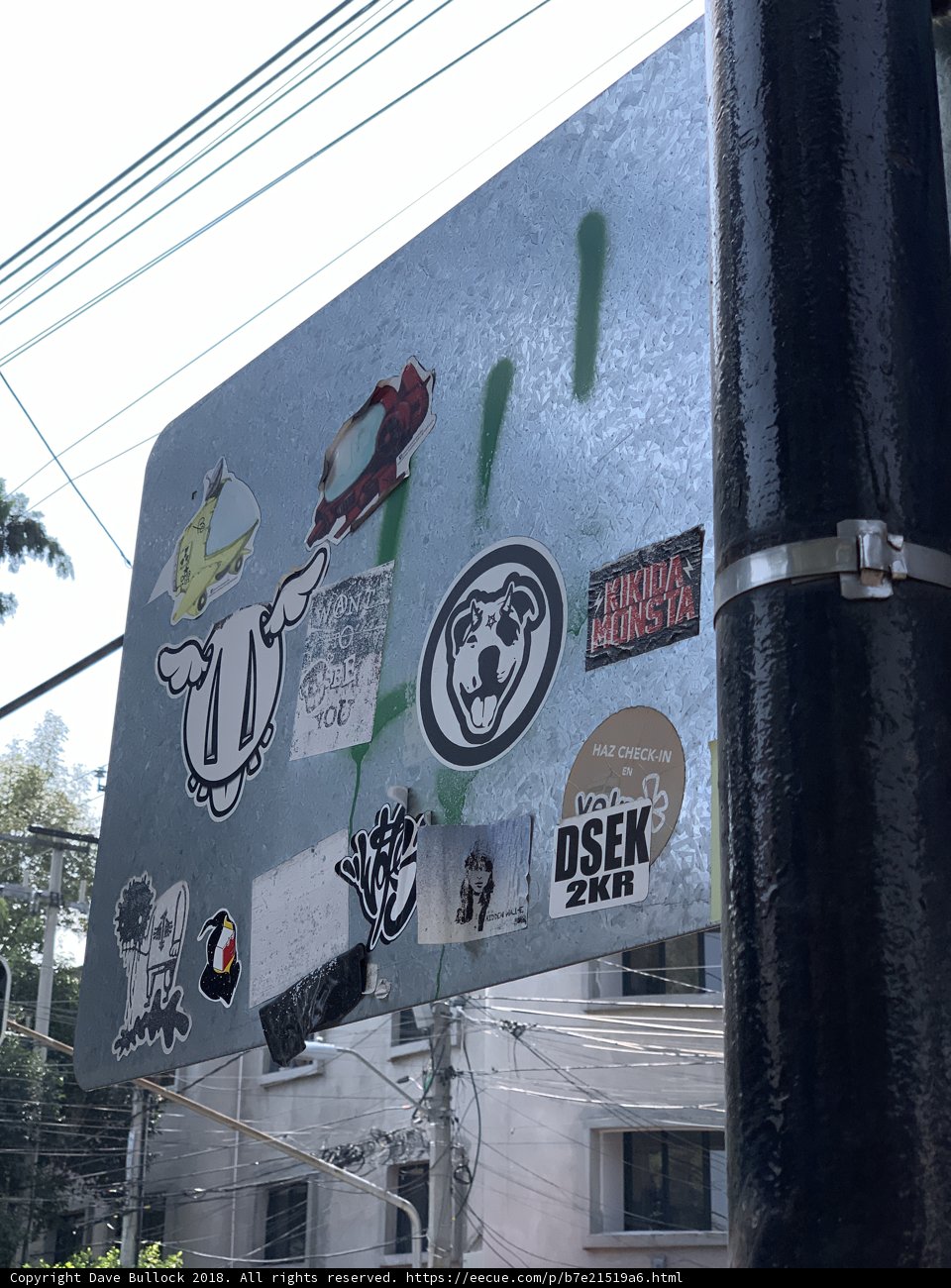 Stickered Sign of the Times