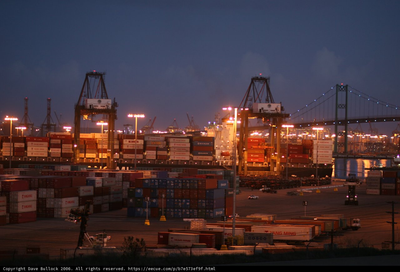Busy Port by the Waterfront