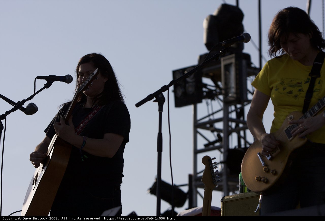 Kim Deal and Kim Deal Rock the Crowd with Their Guitars and Vocals at Coachella 2008