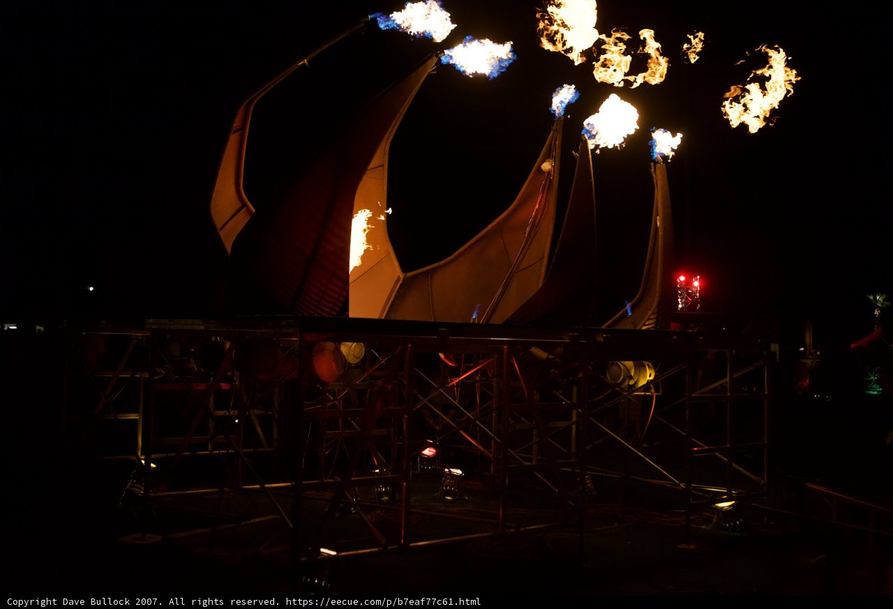 Flaming Spectacle at Coachella