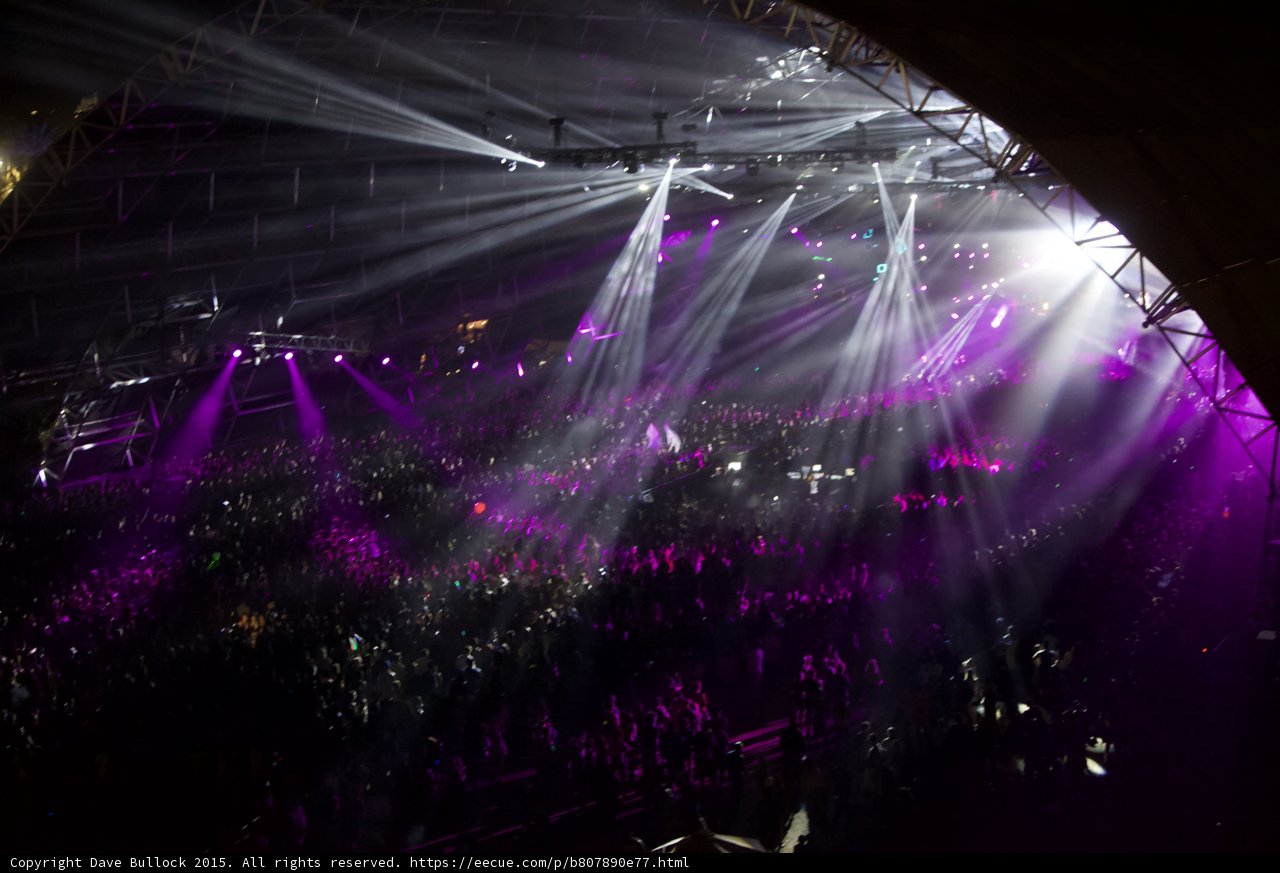 Spotlight on the Rock Concert Crowd
