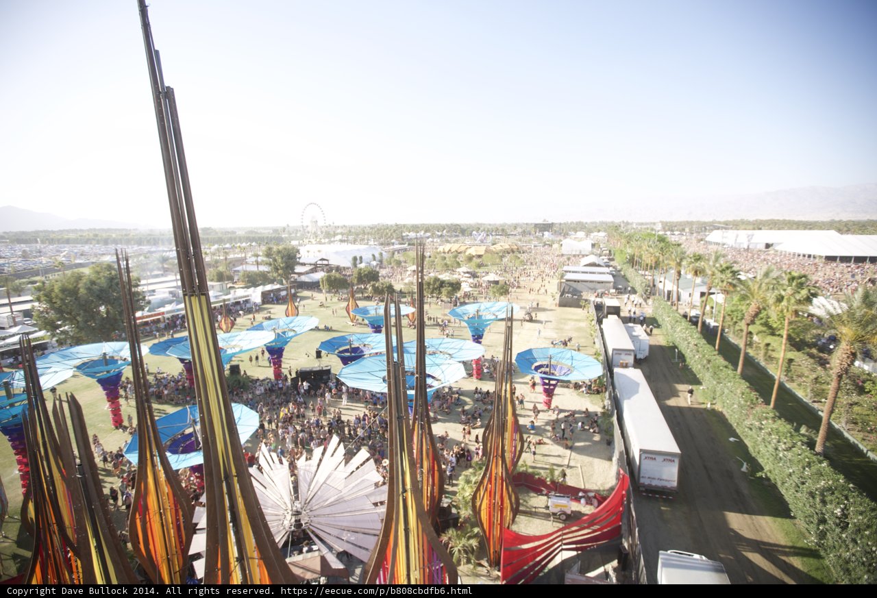 A Bird's Eye View of the Coachella Festival
