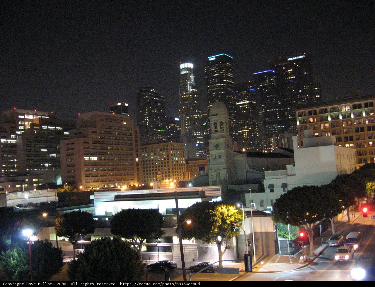 Nighttime Metropolis Skyline