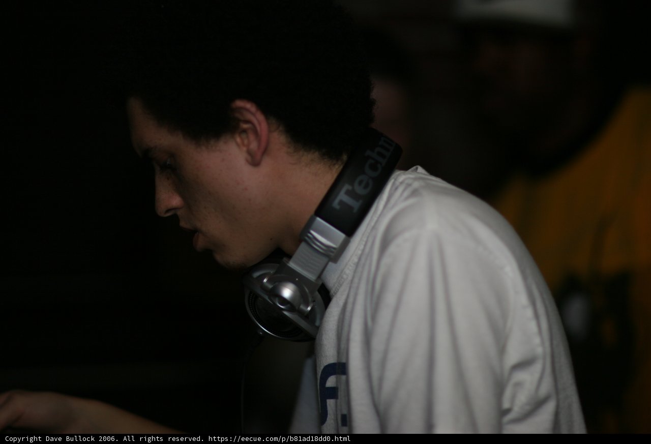 Headphone-wearing Teen