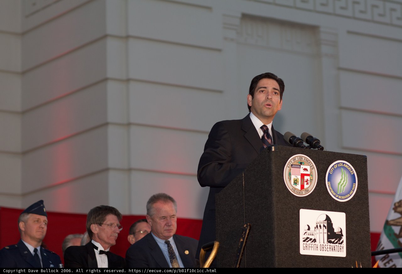 Speaker at a formal event