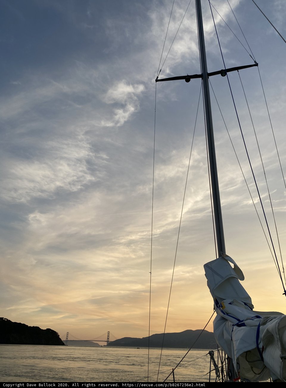  Majestic sailboat on the serene raccoon strait